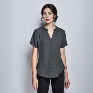 Ladies Short Sleeve Ava Blouse - Image 2