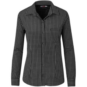 Ladies Long Sleeve Aston Shirt – Black — Ladies Long Sleeve Aston Shirt – Black