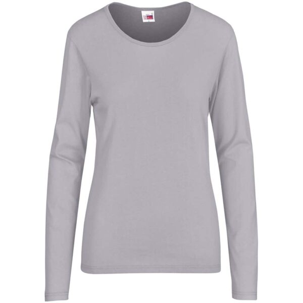 Ladies Long Sleeve Portland T-Shirt – Grey — Ladies Long Sleeve Portland T-Shirt – Grey