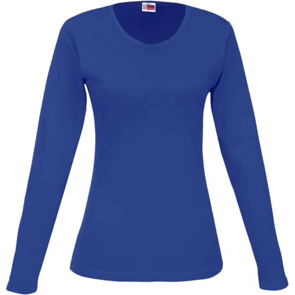 Ladies Long Sleeve Portland T-Shirt – Royal Blue — Ladies Long Sleeve Portland T-Shirt – Royal Blue