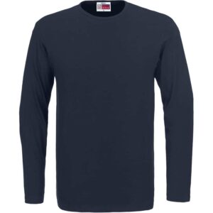 Mens Long Sleeve Portland T-Shirt – Navy — Mens Long Sleeve Portland T-Shirt – Navy