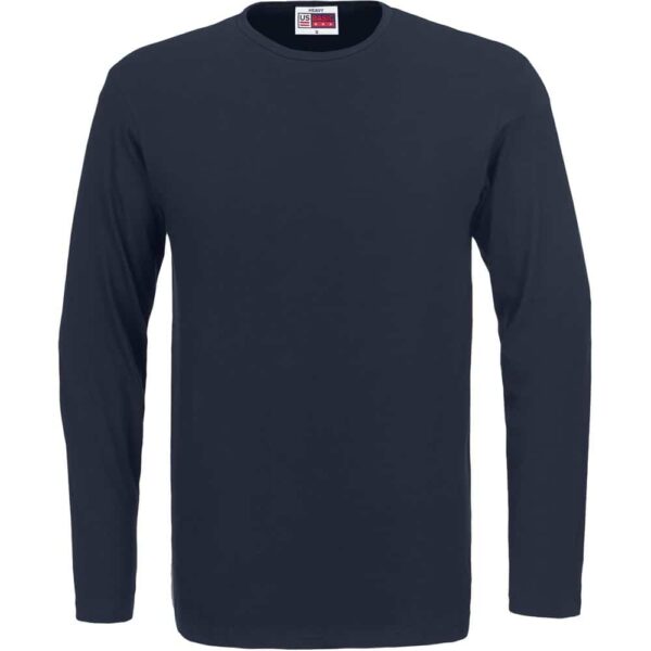 Mens Long Sleeve Portland T-Shirt – Navy — Mens Long Sleeve Portland T-Shirt – Navy