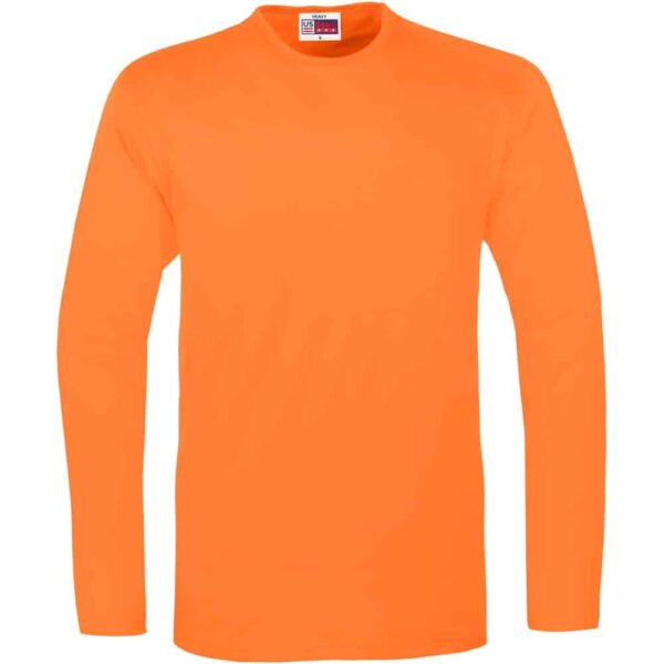 Mens Long Sleeve Portland T-Shirt – Orange — Mens Long Sleeve Portland T-Shirt – Orange