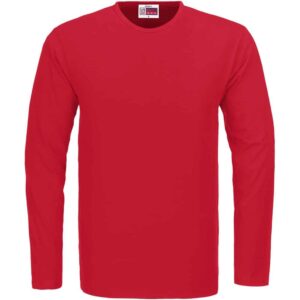 Mens Long Sleeve Portland T-Shirt – Red — Mens Long Sleeve Portland T-Shirt – Red