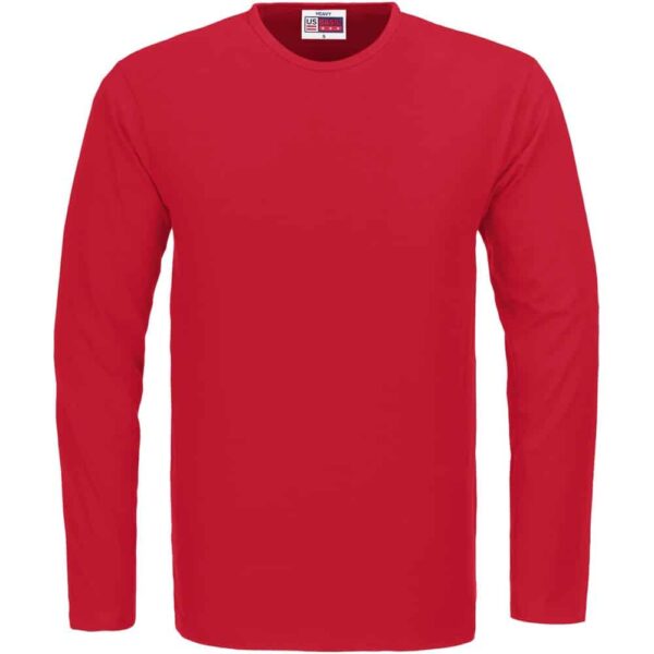 Mens Long Sleeve Portland T-Shirt – Red — Mens Long Sleeve Portland T-Shirt – Red