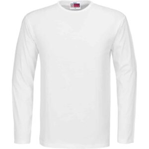 Mens Long Sleeve Portland T-Shirt – White — Mens Long Sleeve Portland T-Shirt – White