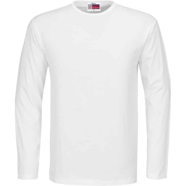 Mens Long Sleeve Portland T-Shirt – White — Mens Long Sleeve Portland T-Shirt – White