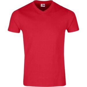 Mens Super Club 165 V-Neck T-Shirt – Red — Mens Super Club 165 V-Neck T-Shirt – Red
