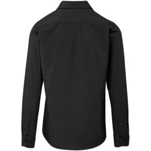 Mens Long Sleeve Warrington Shirt - Black - Image 3