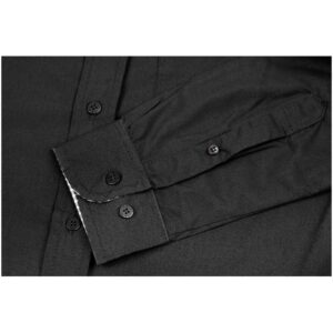Mens Long Sleeve Warrington Shirt - Black - Image 2