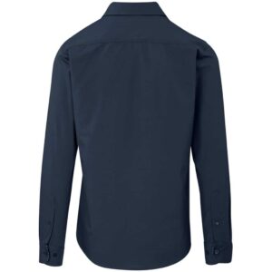 Mens Long Sleeve Warrington Shirt - Navy - Image 4