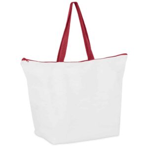 Hoppla Skyline Recycled PET Stitch-Bond Shopper With Zip - Image 7