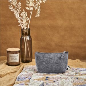 Okiyo Kesho Recycled PET Felt Mini Cosmetic Bag - Image 5