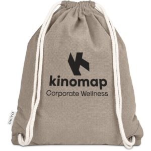 Okiyo Kinchaku Recycled Canvas Drawstring Bag - Image 8
