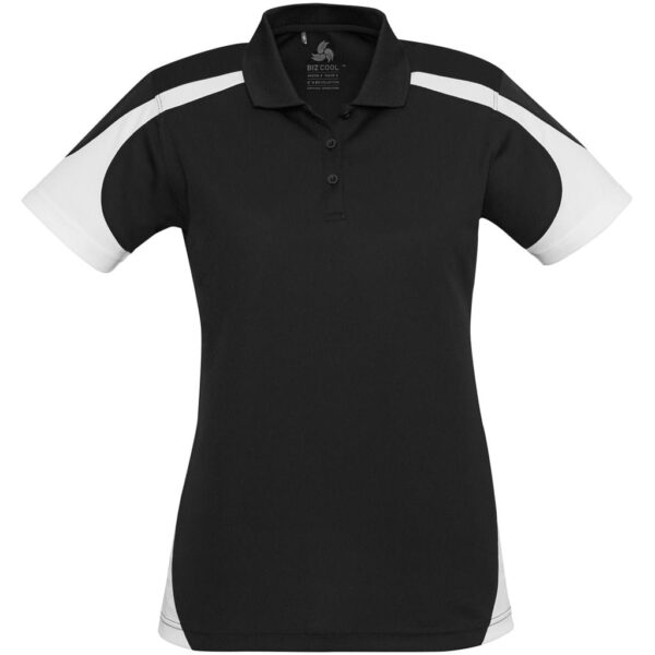 Ladies Talon Golf Shirt – Black — Ladies Talon Golf Shirt – Black
