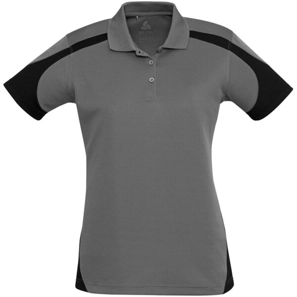Ladies Talon Golf Shirt – Grey — Ladies Talon Golf Shirt – Grey