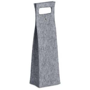 Hoppla Velto RPET Felt Single Wine Bottle Carrier - Image 6