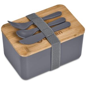 Okiyo Pasuta Recycled Plastic & Bamboo Lunch Box - Image 5