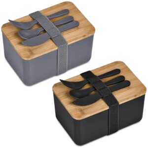 Okiyo Pasuta Recycled Plastic & Bamboo Lunch Box - Image 2