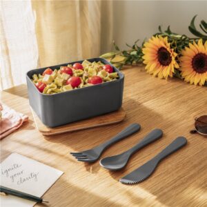 Okiyo Pasuta Recycled Plastic & Bamboo Lunch Box - Image 3