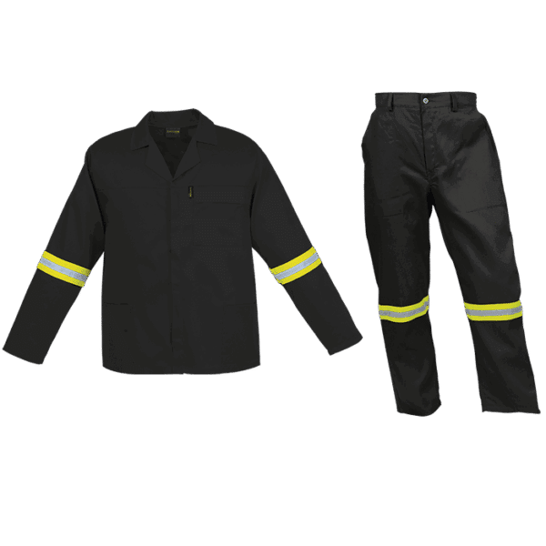 Barron Budget Poly Cotton Conti Suit with Reflective