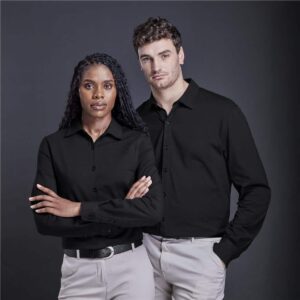 Ladies Long Sleeve Alex Varga Cronus Knitted Shirt - Image 3
