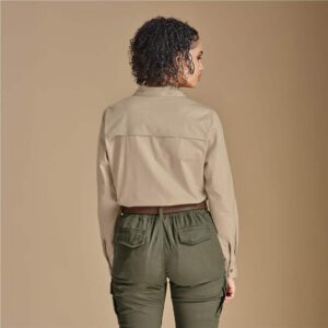 Ladies Long Sleeve Mawenzi Twill Shirt - Image 3