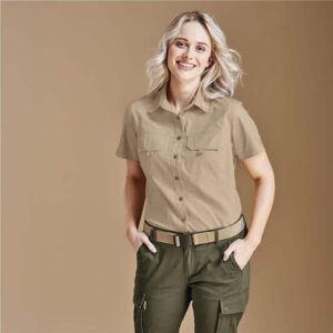 Ladies Short Sleeve Mawenzi Twill Shirt - Image 5