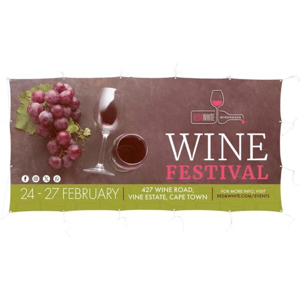 Sublimated Display Fabric Banner 2.45m x 1.2m — Sublimated Display Fabric Banner 2.45m x 1.2m