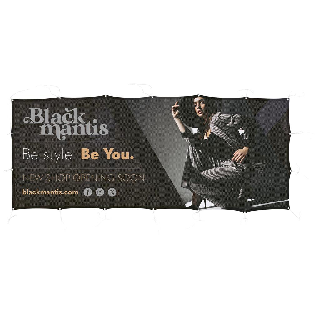 Sublimated Airtex Fabric Fence Banner 3 m x 1.2m — Sublimated Airtex Fabric Fence Banner 3 m x 1.2m