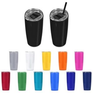 Altitude Daytona Plastic 2-in-1 Double-Wall Tumbler & Straw - 600ml - Image 3