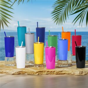 Altitude Daytona Plastic 2-in-1 Double-Wall Tumbler & Straw - 600ml - Image 2