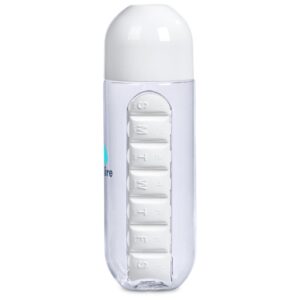 Altitude Vita-Stream Pill Box Plastic Water Bottle - 600ml - Image 2