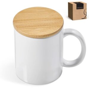 Okiyo Sozo Bamboo & Ceramic Sublimation Coffee Mug - 330ml - Image 16