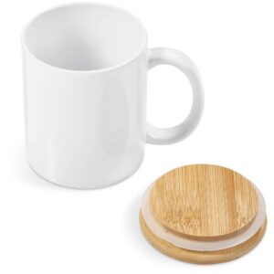 Okiyo Sozo Bamboo & Ceramic Sublimation Coffee Mug - 330ml - Image 2
