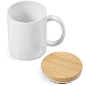 Okiyo Sozo Bamboo & Ceramic Sublimation Coffee Mug - 330ml - Image 4