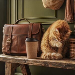Okiyo Joki Cork & Wheat Straw Double-Wall Tumbler – 350ml - Image 2