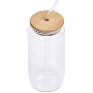 Okiyo Natsu Glass & Bamboo Tumbler & Straw - 500ml - Image 3