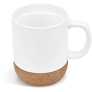 Serendipio Sienna Cork & Ceramic Sublimation Coffee Mug - 340ml - Image 11