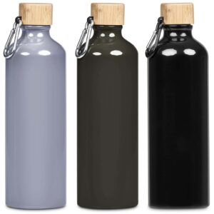 Serendipio Origen Aluminium & Bamboo Water Bottle – 750ml - Image 4