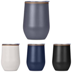 Serendipio Ovolo Stainless Steel & Plastic Double-Wall Tumbler – 350ml - Image 3