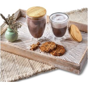 Okiyo Moco Glass & Bamboo Double-Wall Cup - 350ml - Image 10
