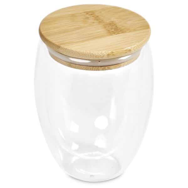 Okiyo Moco Glass & Bamboo Double-Wall Cup – 350ml — Okiyo Moco Glass & Bamboo Double-Wall Cup – 350ml