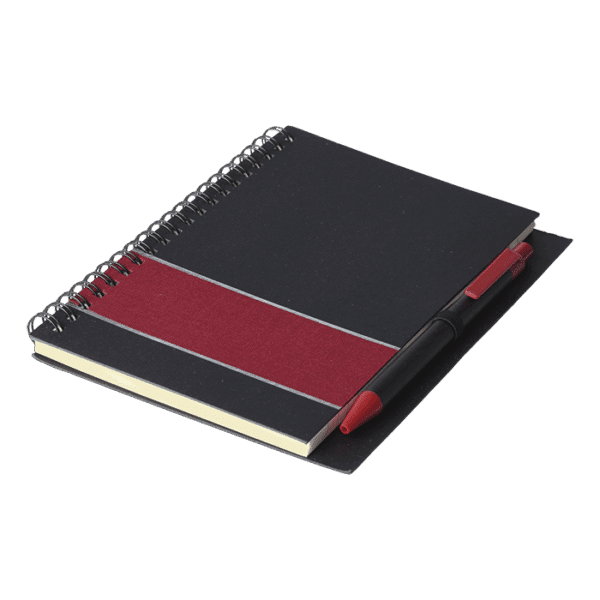 Coloured Stripe Notebook with Pen