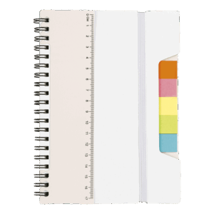 A5 Notebook With Sticky Notes And Ruler - Image 2