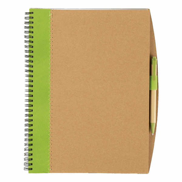 Recycled Cardboard Notebook With Pen
