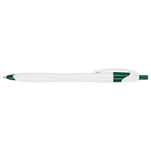 Slim White Barrel Ballpoint Pen - Image 4