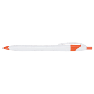 Slim White Barrel Ballpoint Pen - Image 5