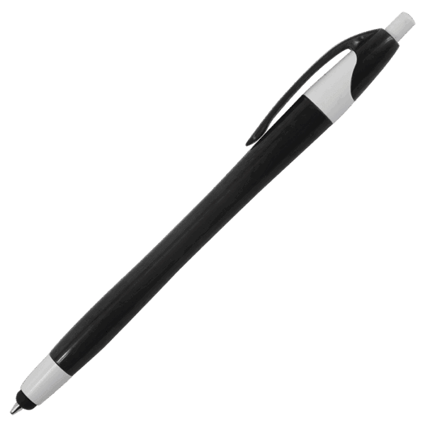 Slim Coloured Barrel Ballpoint Pen with Stylus — Slim Coloured Barrel Ballpoint Pen with Stylus