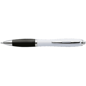 White Barrel Curved Design Ballpoint Pen - Image 5